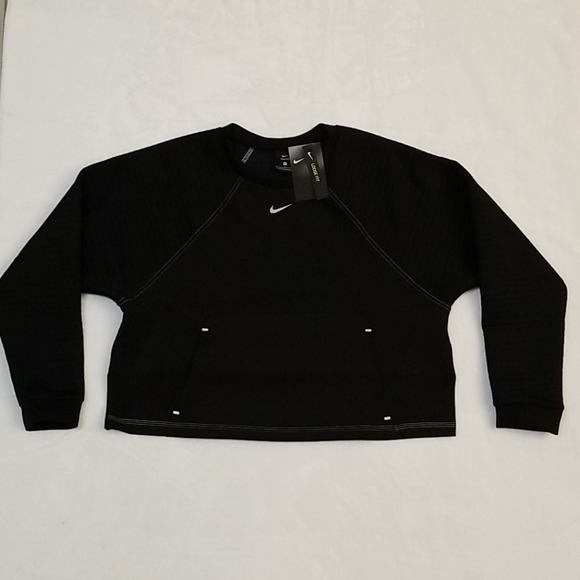 Size SMALL Nike Pro Women's Fleece Crew - Picture 6 of 13